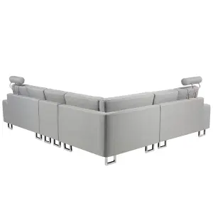 Corner Sofa STOCKHOLM Light Grey Fabric Right Hand