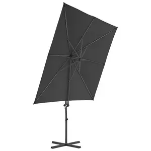 Berkfield Cantilever Umbrella with Steel Pole Anthracite 250x250 cm