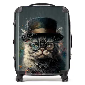 Selkirk Rex Cat Splashart Suitcase - Large