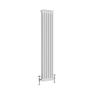 G-Rad White Triple Column Vertical Radiator - (H) 1500 x (W) 285mm