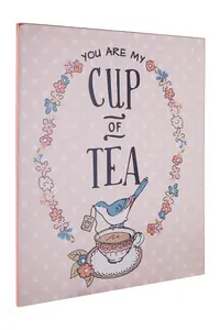 Maison by Premier Pretty Things Cup of Tea Wall Plaque