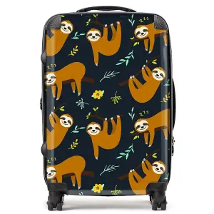 Cute Sloths Design  Suitcase - Medium