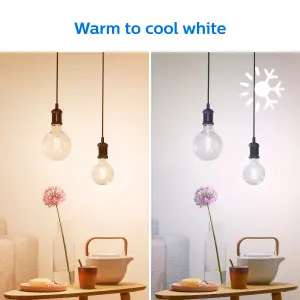 Philips WiZ E27 60W LED Cool white & warm white Globe Dimmable Light bulb