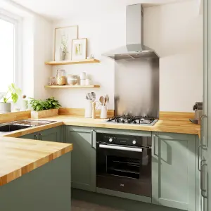 GoodHome Ashmead Matt reed green Shaker Drawerline Cabinet door (W)600mm (H)715mm (T)16mm