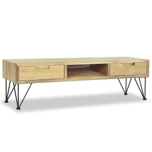 Berkfield TV Cabinet 120x35x35 cm Solid Teak