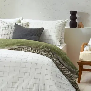 Yard Howarth Check Reversible Duvet Cover Set