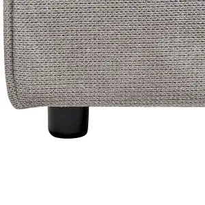 Fabric EU King Size Bed Grey LINARDS