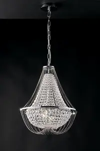 Luminosa Vienna Crystal K9 Chandelier, 45Cm Diameter, Chrome, E14