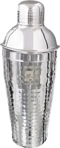 Buckingham Professional Stainless Steel Cocktail 500 ml, Hammered Effect