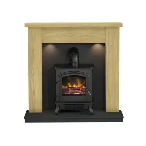 Be Modern Attley Black Freestanding Electric Stove suite