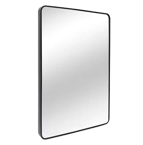 nielsen Archer Metal Square Wall Mirror, Black, 60cm