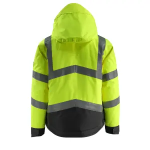 Mascot Safe Supreme Hastings Winter Jacket (Hi-Vis Yellow/Black)  (Small)