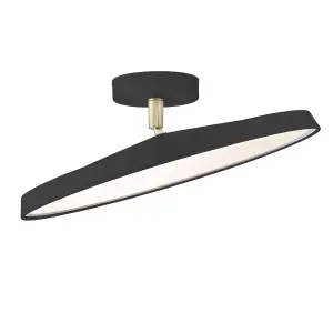 Nordlux DFTP Kaito 2 Pro 40 Indoor Living Dining Kitchen Bedroom Ceiling Light In Black (Diam) 38.5cm