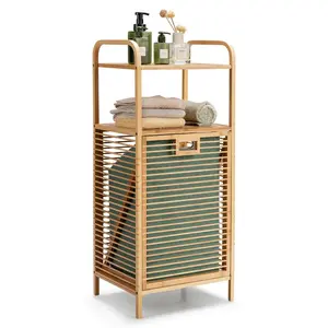 Bamboo Cabinet Laundry Hamper