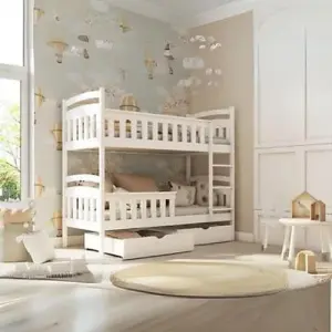 Harry Wooden Bunk Bed with Storage