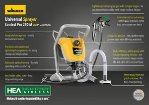 Wagner Control Pro 230V 550W Multi-purpose Airless paint sprayer 250 M