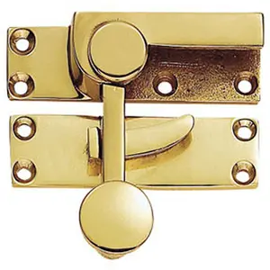 Quadrant Arm Sash Window Fastener 70 x 20mm 27mm Proj Polished Brass