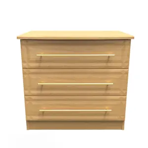 Norfolk 3 Drawer Chest in Modern Oak (Ready Assembled)