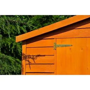 Garden Value 10 ft. W x 10 ft. D Overlap Apex Wooden Shed No