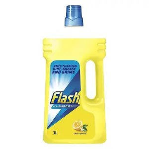 Flash Clean & Shine All Purpose Cleaner Lemon 1 Litre Bottle (Pack of 6)