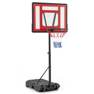 Costway Swimming Pool Basketball Hoop Adjustable Basketball Goal System