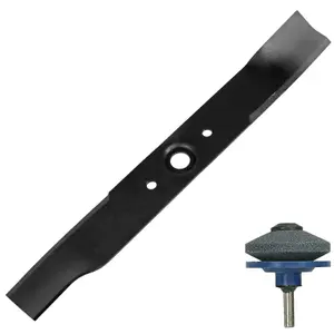 SPARES2GO Blade compatible with Honda HR194 HR195 HR19 PXE PB SE SXE SME Lawnmower + Sharpner Attachment