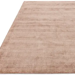 Red Handmade Luxurious Modern Plain Sparkle Rug For Bedroom & Living Room-120cm X 170cm