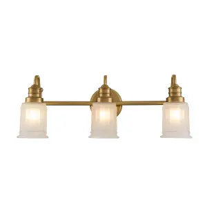 Elstead Quoizel Swell Wall Lamp Brushed Brass, IP44