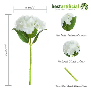 5 Best Artificial Peach Single 35cm Hydrangea Flower Stems