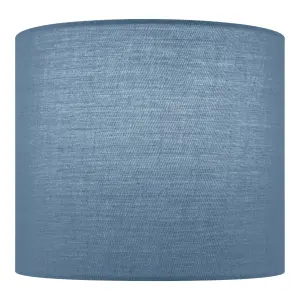 Blue & Clear Glass Fabric LED Table lamp