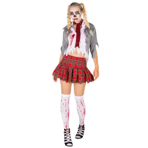 Women's Zombie Costume - red XL