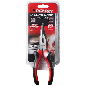 Dekton 6-Inch Long Nose Pliers Jewellery Making Fishing Tools