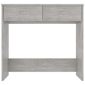 Berkfield Desk Concrete Grey 80x40x75 cm Engineered Wood