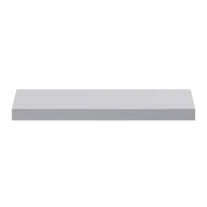 GoodHome Cusko Grey Rectangular Floating shelf (D)23.5cm