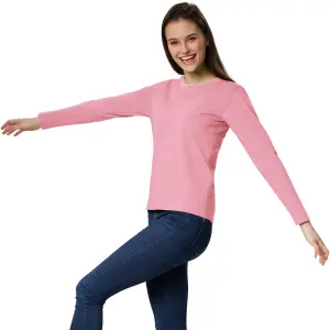 Women's Long-Sleeved Top - rose S