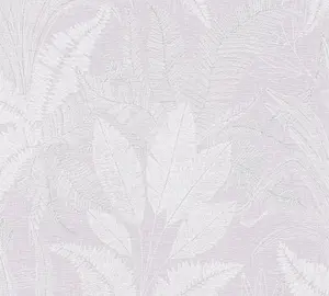 Galerie Welcome Home Purple Lilac Botanical Leaves Wallpaper