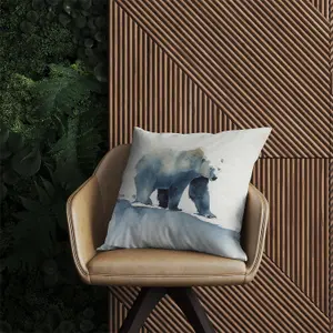 Polar Bear Watercolour Outdoor Cushion 60cm x 60cm