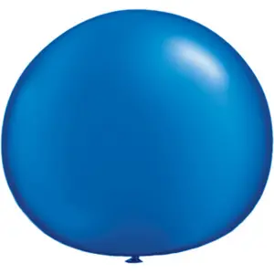 Qualatex 5 Inch Plain Latex Party Balloons (Pack Of 100) (48 Colours) Pearl Sapphire (One Size)