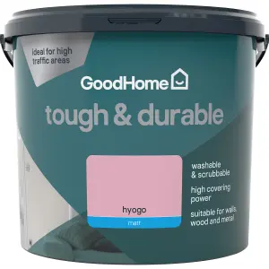 GoodHome Tough & Durable Hyogo Matt Emulsion paint, 5L