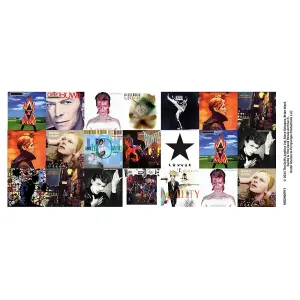 David Bowie Album Collage Mug Multicoloured (One Size)