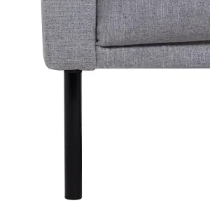 Larvik 3 Seater Sofa - Grey - Black Legs