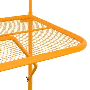 Berkfield Balcony Table Yellow 60x40 cm Steel