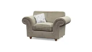 The Great British Sofa Company Windsor Mink Armchair - Brown Feet