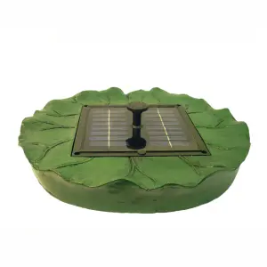 Primrose Floating Lilly Pad Solar Water Fountain D36cm