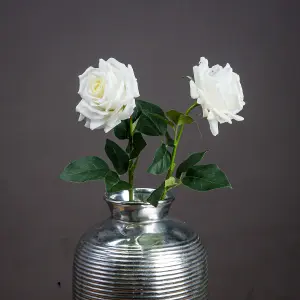 UK Homeliving Large White Garden Rose