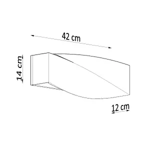 Sigma Ceramic & Glass White 1 Light Classic Wall Light