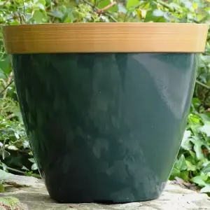 Recycled Plastic Planter Pot - 12" Provence Green