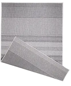 Duo Weave Collection Outdoor Rugs in Fine Line Design