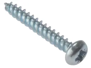 ForgeFix RH588ZP General Purpose Pozi Compatible Screw Round Head TT ZP 5/8in x 8 Box 200 FORRH588ZP