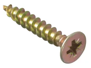 ForgeFix MPS535Y Multi-Purpose Pozi Compatible Screw CSK ST ZYP 5.0 x 35mm Box 200 FORMPS535Y